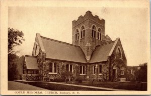 Vtg Gould Memorial Church Roxbury New York NY Postcard