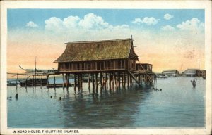 Philippine Islands Philippines Moro House Vintage Postcard