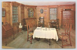 Paneled Parlor Inside~Reuben Bliss Home~Springfield MA~Smithsonian Institute~Vtg