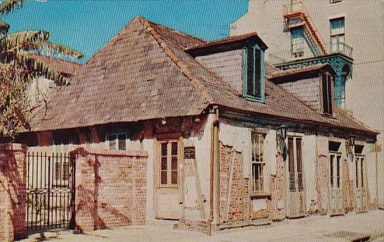 Louisiana New Orleans Lafitte's Blacksmith Shop Bourbon Street 1956