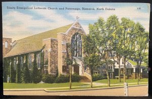 Vintage Postcard 1953 Trinity Evangelical Lutheran Church Bismarck, North Dakota