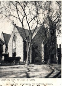 MA Taunton Massachusetts Winslow Congregational Church Postcard