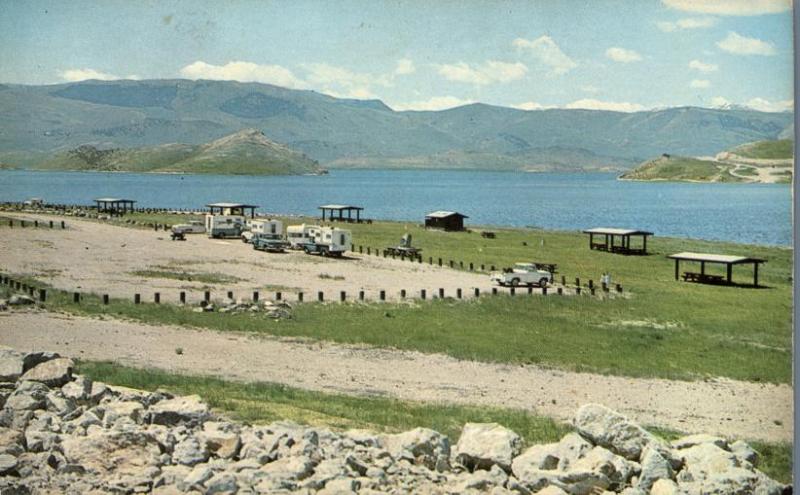 Campground at Hap Hawkins Reservoir near Dillon MT, Montana