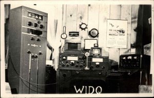 Warren RI 1951 Cancel Radio Station W1DQ Equipment Real Photo Postcard