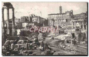 Old Postcard Roma Foro Romano Basilica Giulia