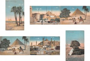 lots9 egypt africa lot 53 ppc cairo alexandria camels pyramids etc. all pre 1920