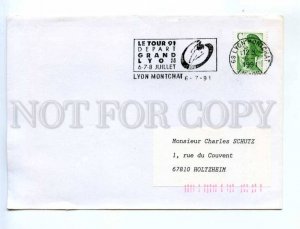 417263 FRANCE 1991 year cycling sport Grand Lyon cancellations real posted COVER