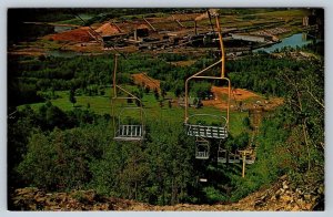 Chair Lift Up Mt McKay And Paper Mill, Fort William Ontario, Vintage Postcard #3