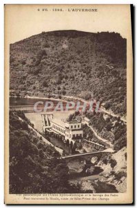 Old Postcard Electricite Panoramic view of the & # 39usine hydro electric dam...