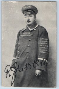 Berlin Germany Postcard Tour Guide Interpreter Advertising c1930's Vintage