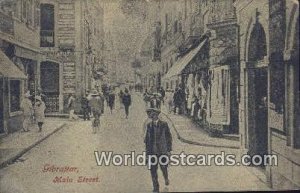 Main Street Gibraltar Postcard. Post Card