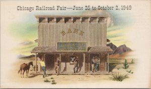 Chicago Railroad Fair Bank of Gold Gulch Chicago IL Illinois Unused Postcard F62