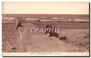 Old Postcard La Tranche Sur Mer Le Quai