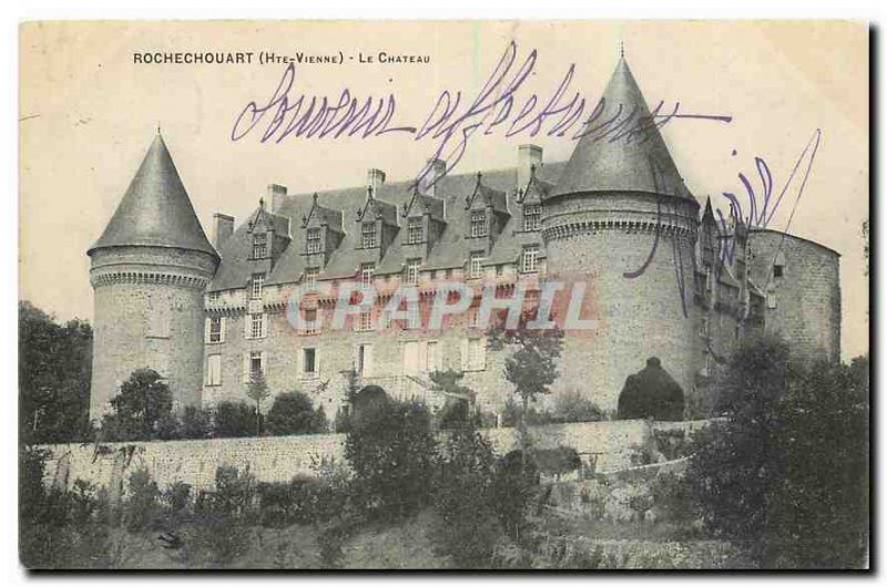 Old Postcard Rochechourant Haute Vienne Le Chateau