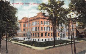 Syracuse New York c1910 Postcard Central High School