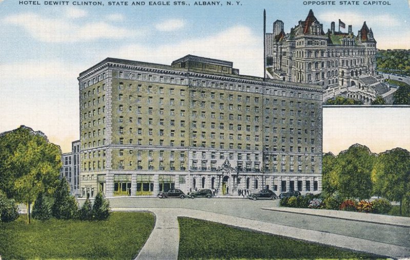 Albany NY, New York - Hotel Dewitt Clinton - Opposite State Capitol - Linen