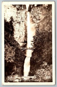 RPPC  Columbia River Highway  Falls  Oregon   Real Photo Postcard  1942