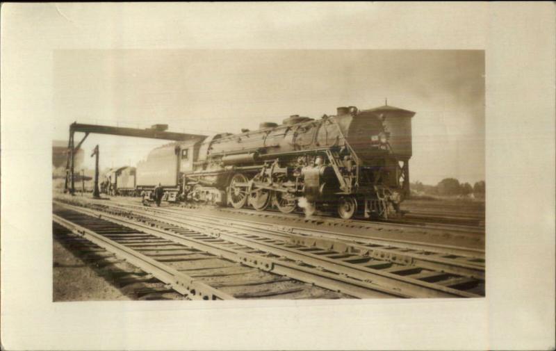 B&A Boston & Albany RR Train Locomotive #615 c1920s Real Photo Postcard