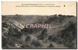 Old Postcard Forest of Paimpont the Valley without return Huge wooded Vallee ...