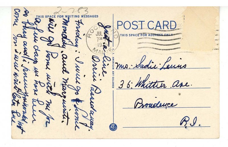 ME - Portland. Deering's Oaks Extension