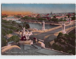 Postcard Panorama of the Seine, Paris, France