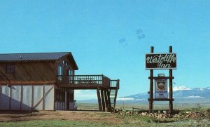 Postcard Westcliffe Inn & View of Sangre de Cristo Mountains, Westcliffe,CO.  S2