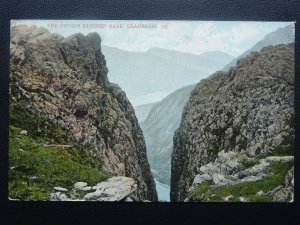 Wales LLANBERIS The Devil's Kitchen in Snowdonia c1905 Postcard