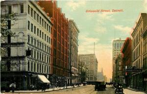 MI, Detroit, Michigan, Griswold Street, Western Post Card