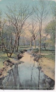 Iowa Marshalltown Early Spring Along Iowa River 1911