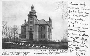 Court House  Pre 1907 Emmetsburg, Iowa USA 