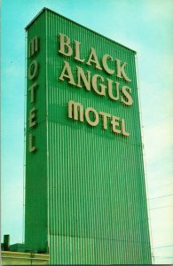 Vtg Chrome Postcard - Kennewick Washington WA Black Angus Motel Chris-a-Tone UNP