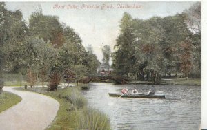 Gloucestershire Postcard - Boat Lake - Pitville Park - Cheltenham - Ref TZ2206