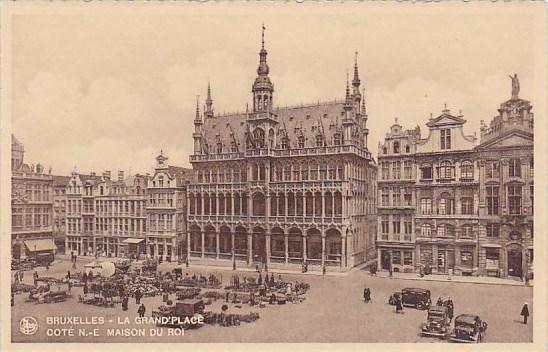 Belgium Brussells Bruxelles La Grand Place Market