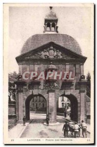 Old Postcard Langres Porte des Moulins