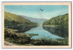 1951 Shadow Effects Lakes O'Law Cape Breton Island Canada Vintage Postcard