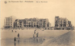 Lot 38 belgium Middelkerke  dijk en west strand  west beach