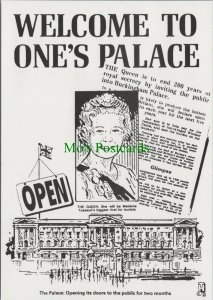 Headline Postcard - The Queen, Public Invited To Buckingham Palace  RR10487