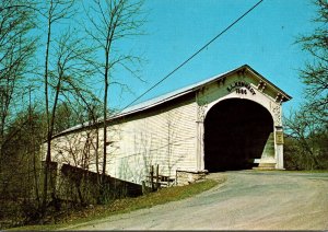 Indiana Rush County Moscow Covered Bridge