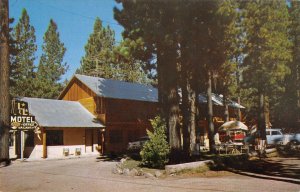 L & L MOTEL Kings Beach LAKE TAHOE Roadside California Vintage Postcard 1950s