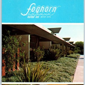 8 Oversized c1970s Marina Del Ray, CA Foghorn Motor Hotel Postcard Motel Vtg 1S