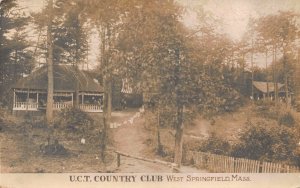 Real Photo Postcard U.C.T. Country Club in West Springfield Massachusetts