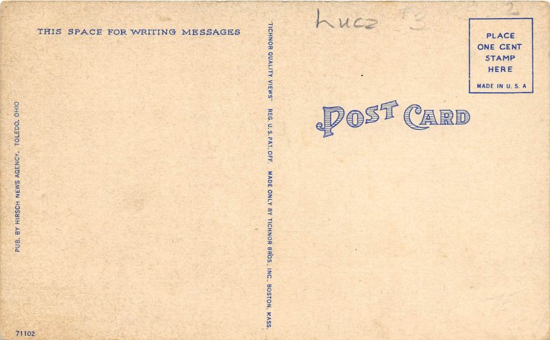 Toledo Ohio 1940s POstcard Municipal Building