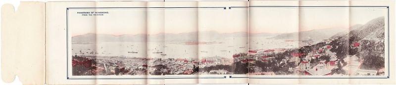 china, HONG KONG, Panorama from the Mountain 24 Inch Panorama Leporello (1899) 1