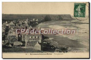 Old Postcard Arromanches les Bains general view