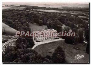 Postcard Modern La Brosse Monceaux (S and M) Seminar O M I Aerial view Missions