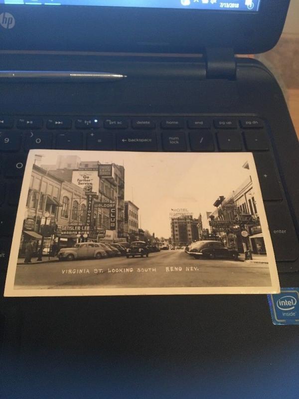 Vtg Postcard: Virginia St. Looking South, Reno Nevada