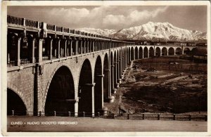 CPA Cuneo Nuovo Viadotto Ferroviario ITALY (800992)