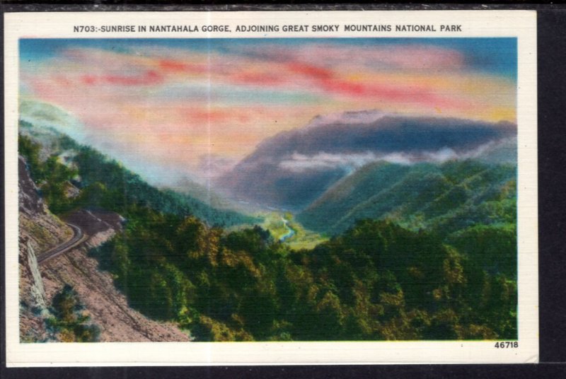 Sunrise in Nantahala Gorge,Adjoining Great Smoky Mountains National Park