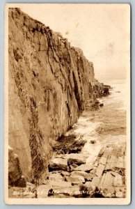 RPPC Bald Head Cliffs  Ogunquit  Maine  Real Photo Postcard