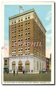 Old Postcard the state bank of orlando and Trust Company Orlando